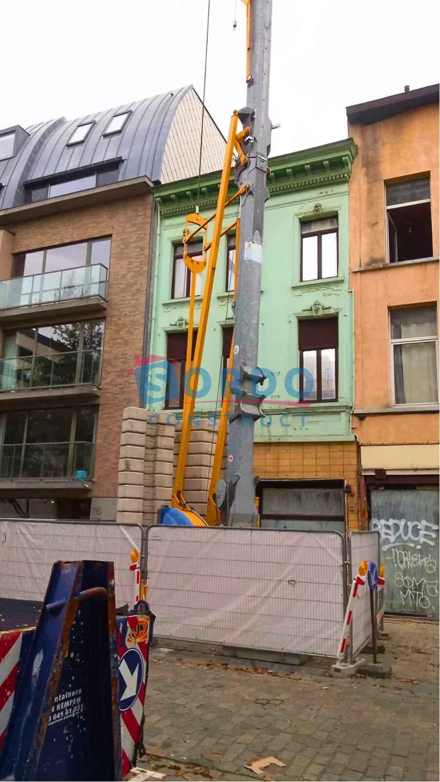 Antwerpen, afbraak & nieuw project 5 appartementen (3)